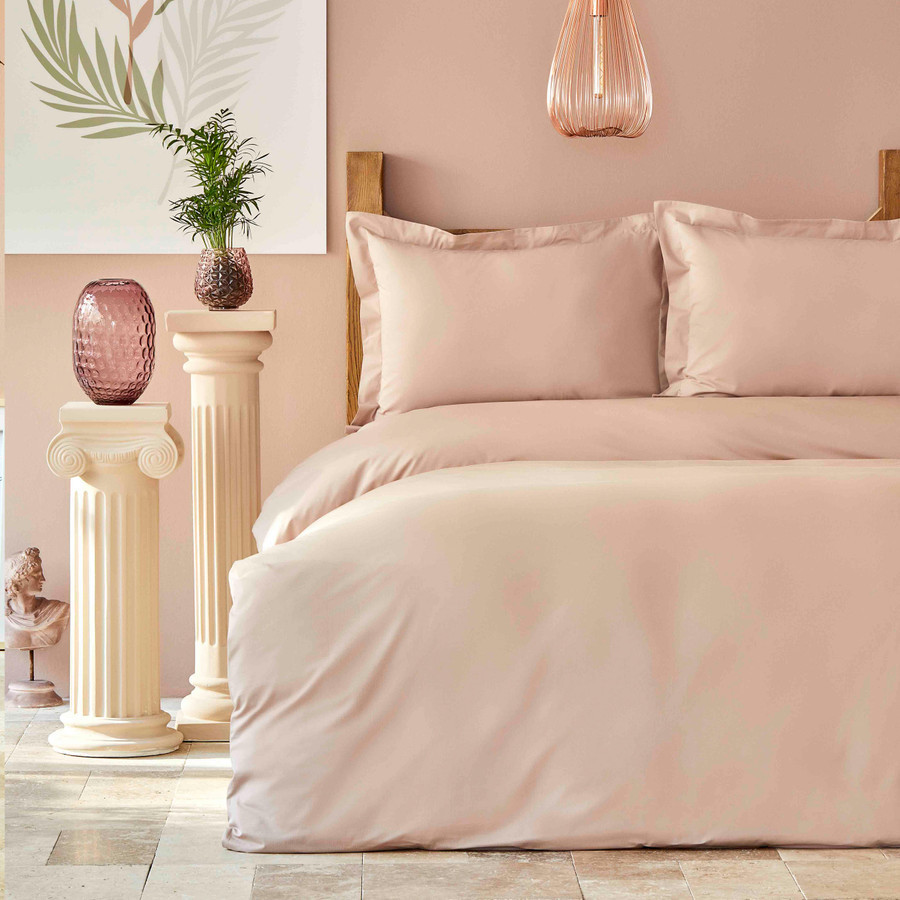 Karaca Home Back To Basic Pink Single Duvet Cover Set KARACA EUROPE