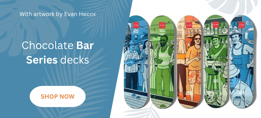 Chocolate skateboards bar series decks evan hecox