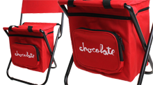 Chocolate skateboards folding chair beer cooler