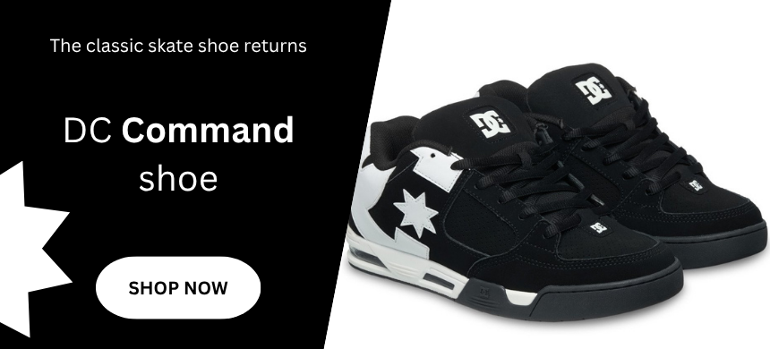 DC Command leather skateboard shoe trainer