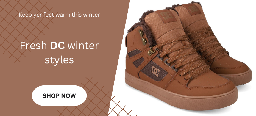 DC Pure high top skate winter shoes lifestyle