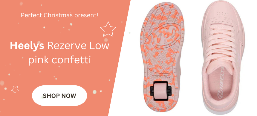 heelys rezerve low pink confetti heely shoe