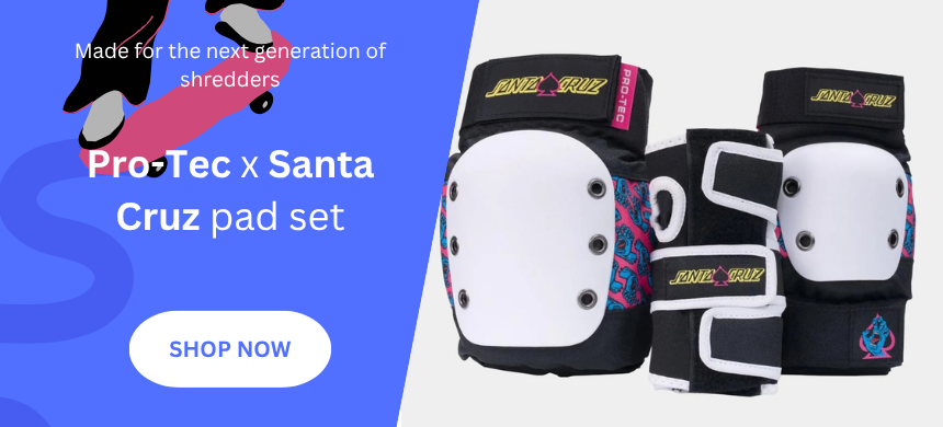 pro-tec protection triple pad set santa cruz