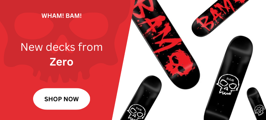 zero skateboards bam margera skate decks