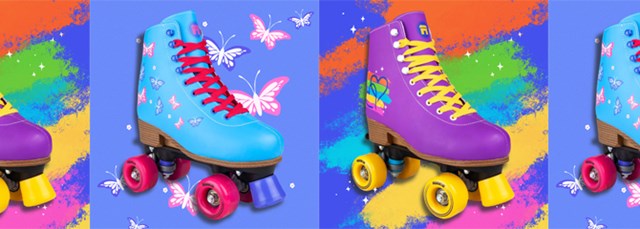 Rookie roller skates adjustable figure quads