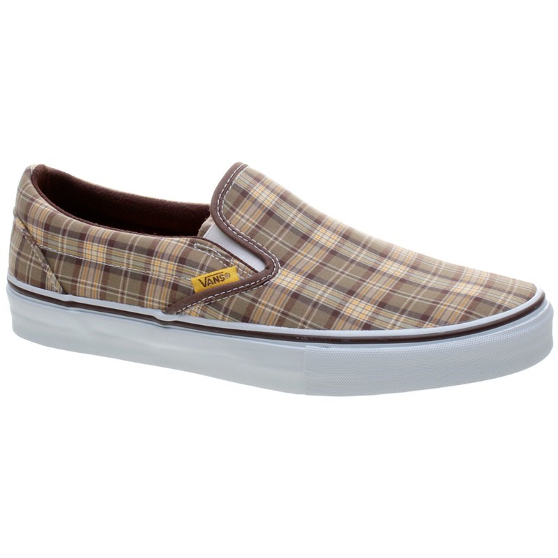Classic Slip On LX (Prima Plaid) Espresso/Sun Yellow Shoe 52066 Classic Slip On LX (Prima Plaid) Espresso/Sun Yellow Shoe 52066