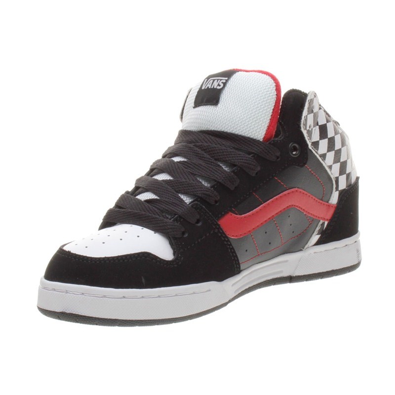 Skink Mid (Check) Black/White/Red Kids Shoe IPD0S7 Skink Mid (Check) Black/White/Red Kids Shoe IPD0S7