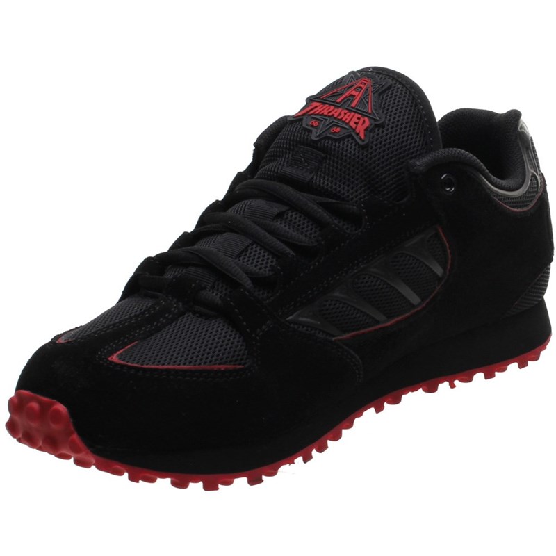 Carroll x Thrasher Black/Red Suede Shoe Carroll x Thrasher Black/Red Suede Shoe