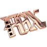 Justice Copper Girls Belt Buckle