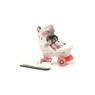 Orion White/Pink Quad Roller Skates/Ice Skates