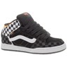 Skink Mid (Checkerboard) Black/White/Orange Kids Shoe IPD1B3