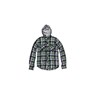 Irving Long Sleeve Flannel Hooded Shirt - Golf Green
