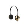 Apollo 3-Button Mic Gold/Black Headphones