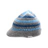 Mari Stockholm Visor Beanie - Light Grey/Pigeon Blue