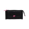 Blackout Top Zip Chequebook Purse - Black