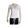 LES Low V-Neck S/S Tee - White