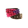 Duel Studded Belt - Black with Gradient