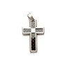 Tech Cross Silver Matte Pendant