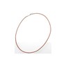Brown Leather Choker - 18in