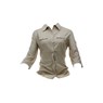 Suzie Q 3/4 Solid Shirt - Khaki