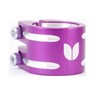 Duo Collar Scooter Clamp - Purple (inc Shim)