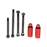 Scooter Cylinders Stunt Pegs inc. Axle - Red