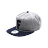 F-Stop 5 Panel New Era Cap - Heather Grey/Midnight Blue
