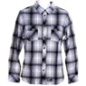 AV Plaid L/S Shirt - White Black