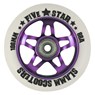 5 Star Alloy Core Scooter Wheel and Bearings - Purple