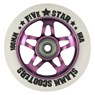 5 Star Alloy Core Scooter Wheel and Bearings - Pink