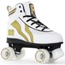 Varsity White/Gold Quad Roller Skates