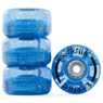 Light Up Quad Roller Skate Wheels - Blue Glitter