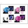 Light Up Quad Roller Skate Wheels - Blue Glitter