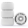 Light Up Quad Roller Skate Wheels - White Frost