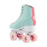 Script Quad Roller Skates - Teal/Coral