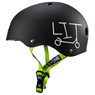 Lifer LIT Helmet - Black Matt with Green Strap