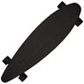 36inch Polyprop Pintail Longboard - Triple Black