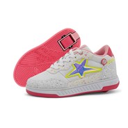 Star - Pink/Yellow Wheeled Heel Shoe