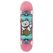 Lucky Cat 7.25inch Mini Complete Skateboard - Pink