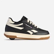 Heelys X Reebok Club C Black/Cream Kids Heely Shoe