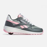 Heelys X Reebok Classic Grey/Pink/White Kids Heely Shoe