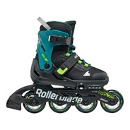 Microblade XT Kids Fitness Inline Skate - Black/Petrol Green