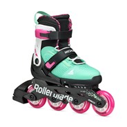 Microblade XT Kids Fitness Inline Skate - Black/Sea Green