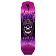 Andy Anderson Heron Skull Pink Foil 9.13inch Skateboard Deck