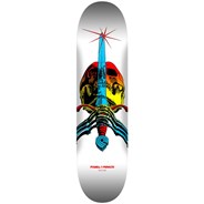Skull & Sword Yellow Fade/White 8.25inch Skateboard Deck