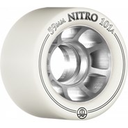 Nitro Speed 101a 59mm Roller Skate Wheels - White (8 Pack)