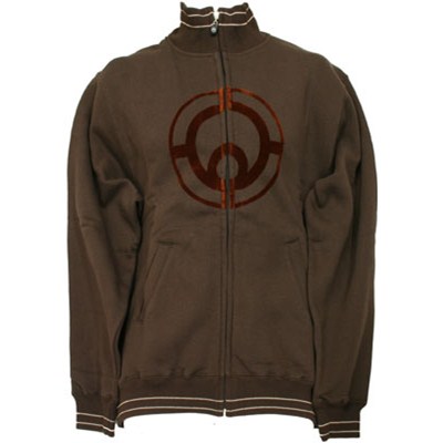 Crew Zip Track Top - Chocolate