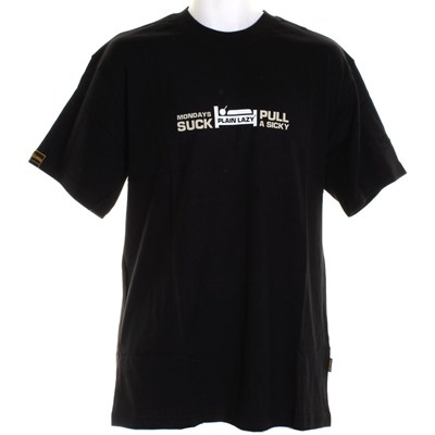 Mondays Suck S/S T-Shirt - Black