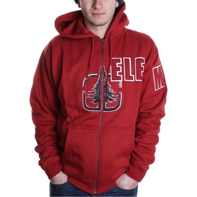 Hotchkiss Zip Hoody - Brick Red