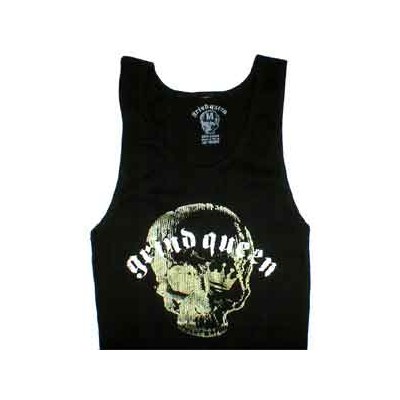 Skull Wink Boyfriend Beater Top